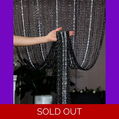 Heart Shaped Beaded Curtain